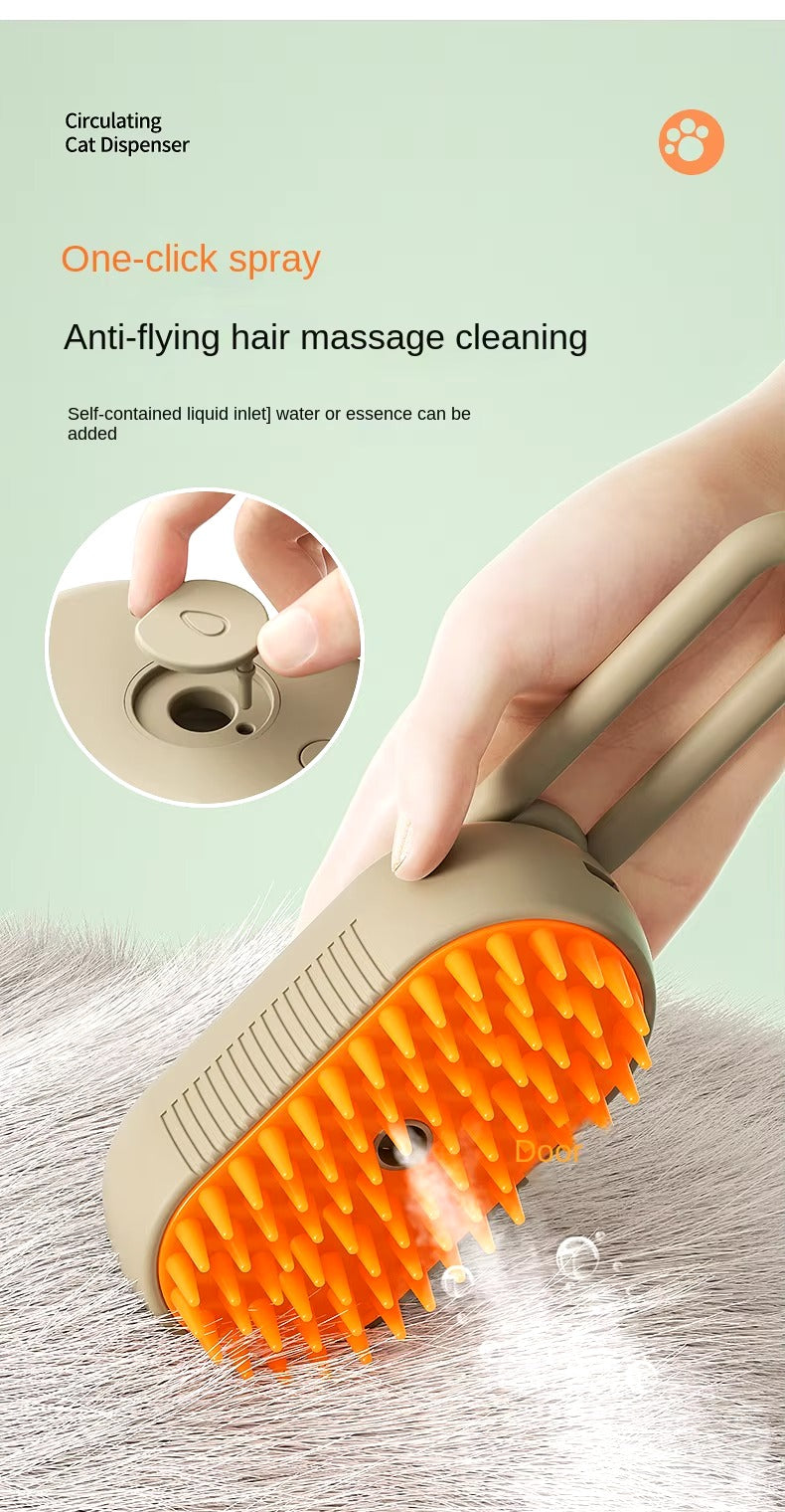 Multi-Functional Electric Pet Grooming Tool - One-Click Deshedding & Cleaning Spray